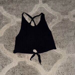 lululemon athletica Black Tie-Back Tank Top